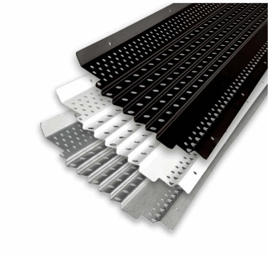 LeafBlaster Pro 6 inch All-Aluminum Gutter Guard | 100 Ft per Box | 4 ft sections