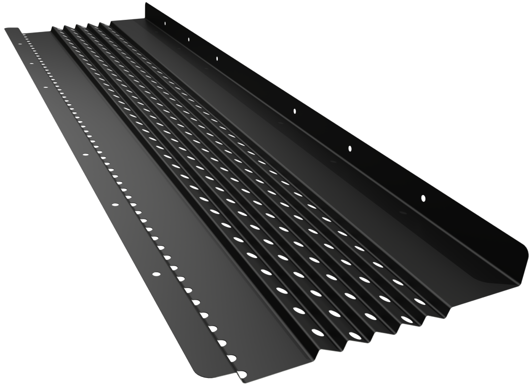 LeafBlaster Pro 6 inch All-Aluminum Gutter Guard | 100 Ft per Box | 4 ft sections